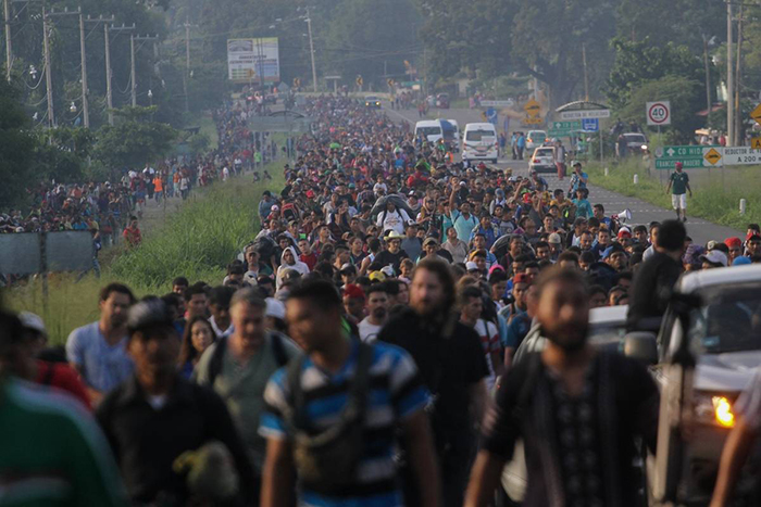 Bukele caravana de migrantes es consecuencia de los malos